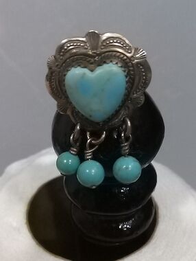 QT 925 Heart Ring Native American or Southwestern jewelry